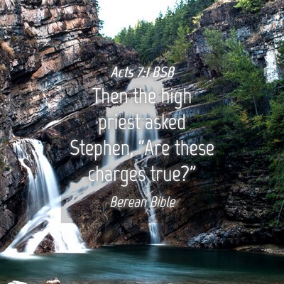 Picture 04 - Acts 7:1 BSB - Then the high priest asked Stephen, “Are these - Bible Verse Picture