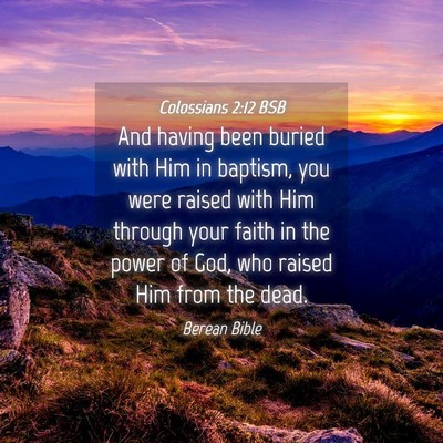 Picture 04 - Colossians 2:12 BSB - And having been buried with Him in baptism, you - Bible Verse Picture