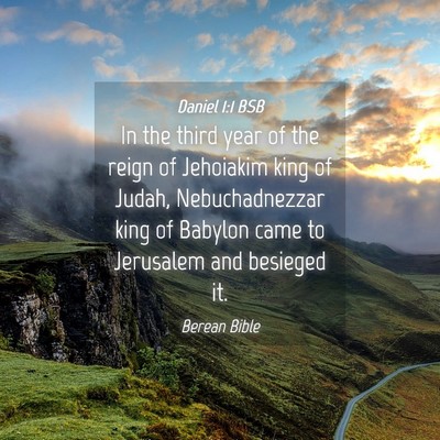 Picture 04 - Daniel 1:1 BSB - In the third year of the reign of Jehoiakim king - Bible Verse Picture
