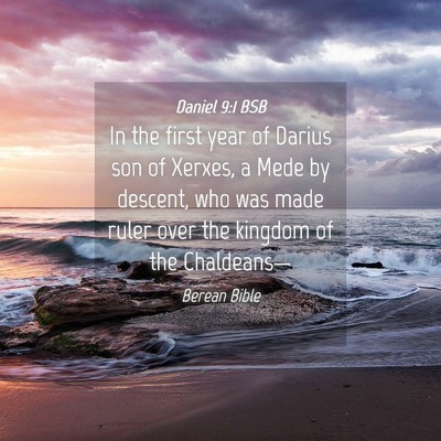 Picture 04 - Daniel 9:1 BSB - In the first year of Darius son of Xerxes, a Mede - Bible Verse Picture
