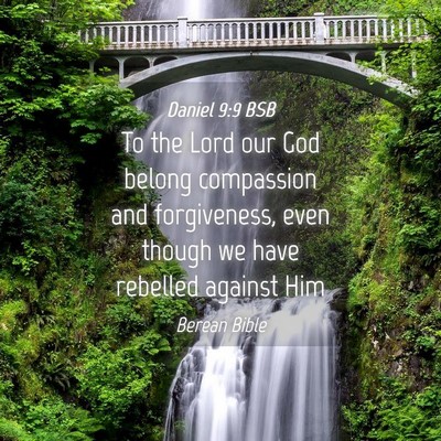 Picture 04 - Daniel 9:9 BSB - To the Lord our God belong compassion and - Bible Verse Picture