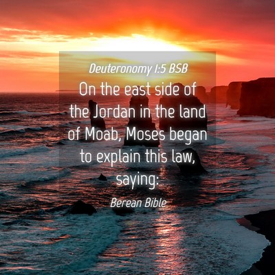 Picture 04 - Deuteronomy 1:5 BSB - On the east side of the Jordan in the land of - Bible Verse Picture