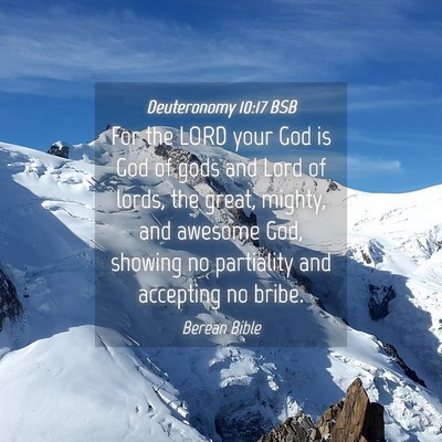 Picture 04 - Deuteronomy 10:17 BSB - For the LORD your God is God of gods and Lord of - Bible Verse Picture