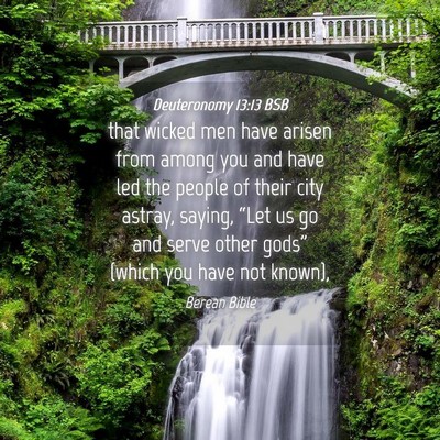 Picture 04 - Deuteronomy 13:13 BSB - that wicked men have arisen from among you and - Bible Verse Picture