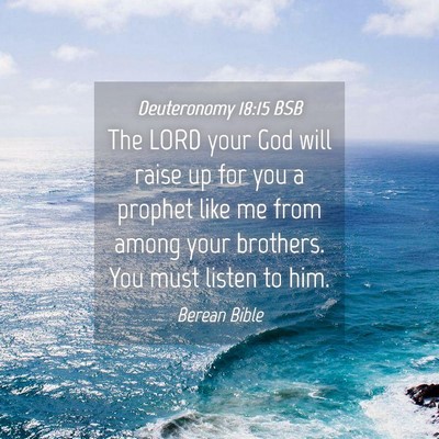 Picture 04 - Deuteronomy 18:15 BSB - The LORD your God will raise up for you a prophet - Bible Verse Picture