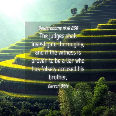 Picture 04 - Deuteronomy 19:18 BSB - The judges shall investigate thoroughly, and if - Bible Verse Picture