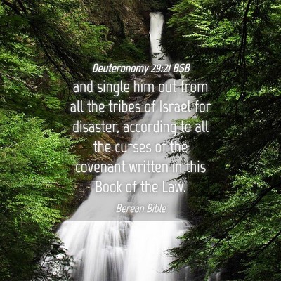 Picture 04 - Deuteronomy 29:21 BSB - and single him out from all the tribes of Israel - Bible Verse Picture