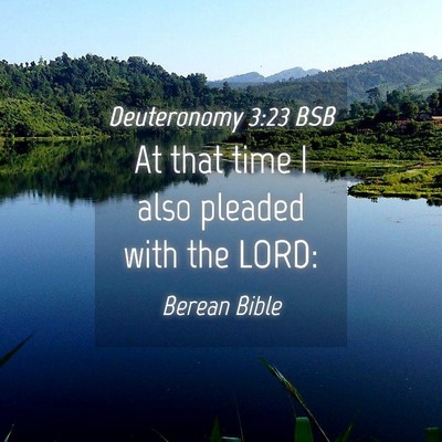 Picture 04 - Deuteronomy 3:23 BSB - At that time I also pleaded with the - Bible Verse Picture