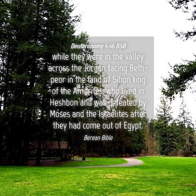 Picture 04 - Deuteronomy 4:46 BSB - while they were in the valley across the Jordan - Bible Verse Picture