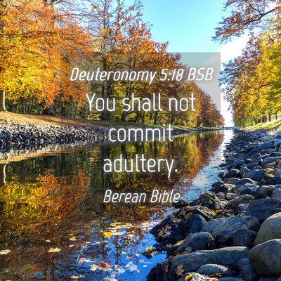 Picture 04 - Deuteronomy 5:18 BSB - You shall not commit - Bible Verse Picture