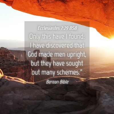 Picture 04 - Ecclesiastes 7:29 BSB - Only this have I found: I have discovered that - Bible Verse Picture