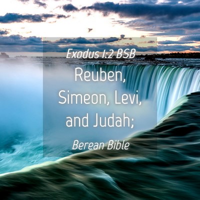 Picture 04 - Exodus 1:2 BSB - Reuben, Simeon, Levi, and - Bible Verse Picture