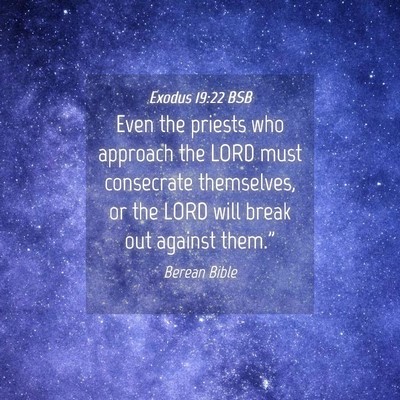 Picture 04 - Exodus 19:22 BSB - Even the priests who approach the LORD must - Bible Verse Picture