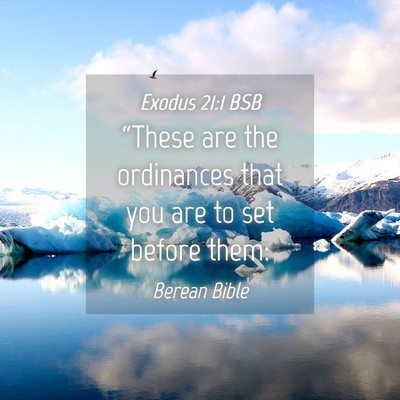 Picture 04 - Exodus 21:1 BSB - “These are the ordinances that you are to set - Bible Verse Picture