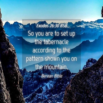 Picture 04 - Exodus 26:30 BSB - So you are to set up the tabernacle according to - Bible Verse Picture