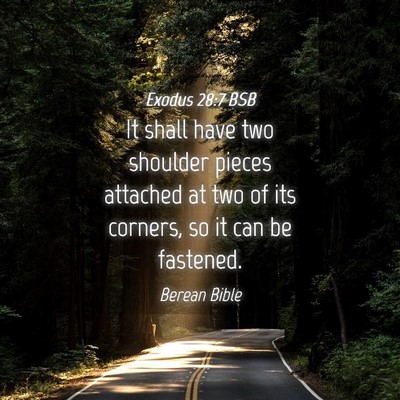 Picture 04 - Exodus 28:7 BSB - It shall have two shoulder pieces attached at two - Bible Verse Picture
