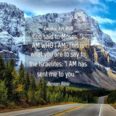 Picture 04 - Exodus 3:14 BSB - God said to Moses, “I AM WHO I AM. This is what - Bible Verse Picture