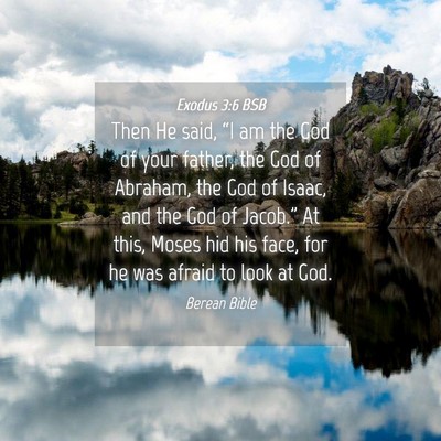 Picture 04 - Exodus 3:6 BSB - Then He said, “I am the God of your father, the - Bible Verse Picture