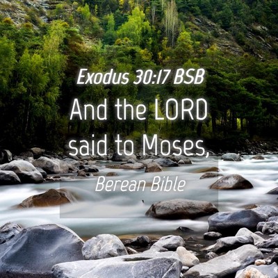 Picture 04 - Exodus 30:17 BSB - And the LORD said to - Bible Verse Picture