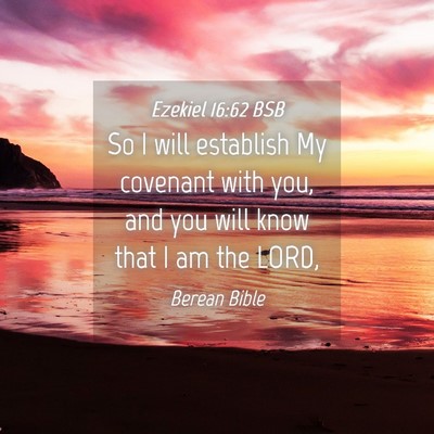 Picture 04 - Ezekiel 16:62 BSB - So I will establish My covenant with you, and you - Bible Verse Picture
