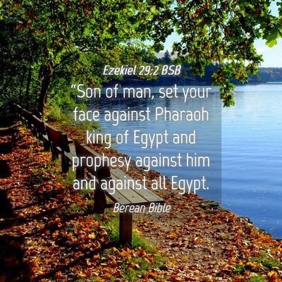 Picture 04 - Ezekiel 29:2 BSB - “Son of man, set your face against Pharaoh king - Bible Verse Picture