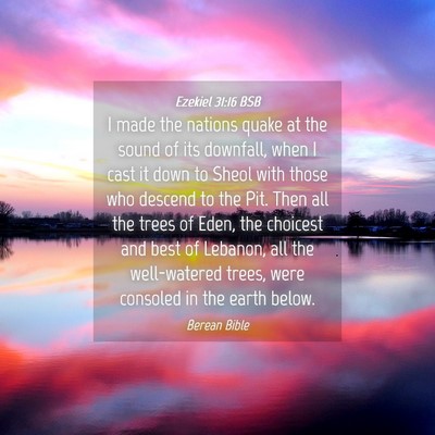 Picture 04 - Ezekiel 31:16 BSB - I made the nations quake at the sound of its - Bible Verse Picture