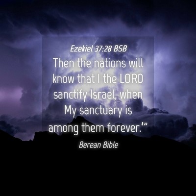 Picture 04 - Ezekiel 37:28 BSB - Then the nations will know that I the LORD - Bible Verse Picture