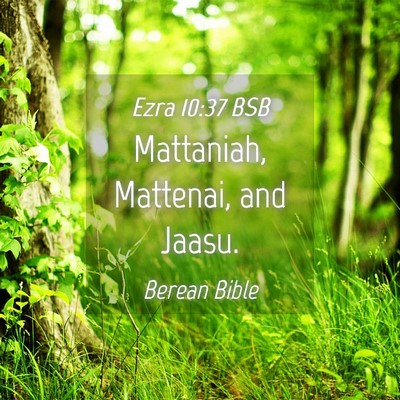 Picture 04 - Ezra 10:37 BSB - Mattaniah, Mattenai, and - Bible Verse Picture