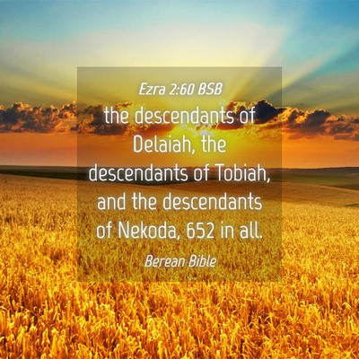 Picture 04 - Ezra 2:60 BSB - the descendants of Delaiah, the descendants of - Bible Verse Picture