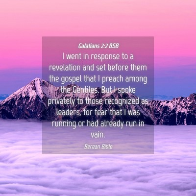 Picture 04 - Galatians 2:2 BSB - I went in response to a revelation and set before - Bible Verse Picture