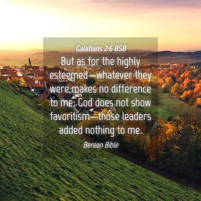 Picture 04 - Galatians 2:6 BSB - But as for the highly esteemed—whatever they - Bible Verse Picture