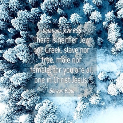 Picture 04 - Galatians 3:28 BSB - There is neither Jew nor Greek, slave nor free, - Bible Verse Picture