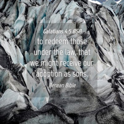 Picture 04 - Galatians 4:5 BSB - to redeem those under the law, that we might - Bible Verse Picture
