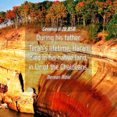 Picture 04 - Genesis 11:28 BSB - During his father Terah’s lifetime, Haran died - Bible Verse Picture