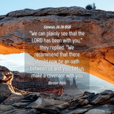 Picture 04 - Genesis 26:28 BSB - “We can plainly see that the LORD has been with - Bible Verse Picture