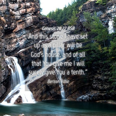 Picture 04 - Genesis 28:22 BSB - And this stone I have set up as a pillar will be - Bible Verse Picture