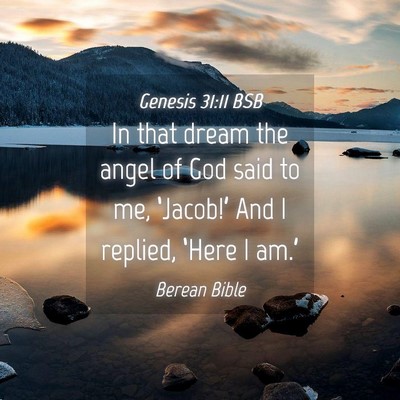 Picture 04 - Genesis 31:11 BSB - In that dream the angel of God said to me, - Bible Verse Picture