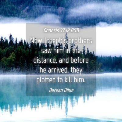 Picture 04 - Genesis 37:18 BSB - Now Joseph’s brothers saw him in the distance, - Bible Verse Picture