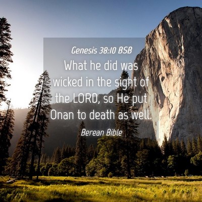 Picture 04 - Genesis 38:10 BSB - What he did was wicked in the sight of the LORD, - Bible Verse Picture