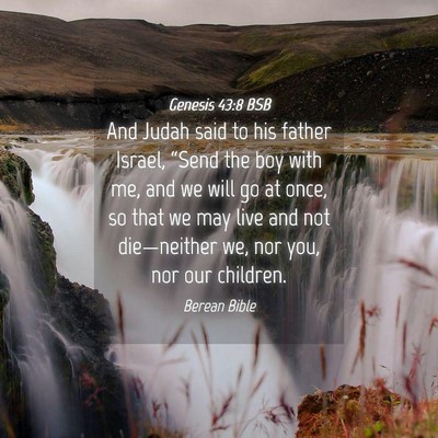 Picture 04 - Genesis 43:8 BSB - And Judah said to his father Israel, “Send the - Bible Verse Picture