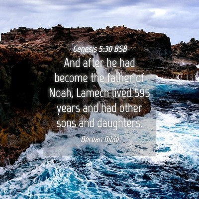 Picture 04 - Genesis 5:30 BSB - And after he had become the father of Noah, - Bible Verse Picture