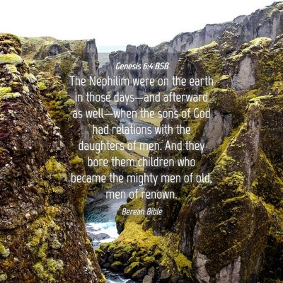 Picture 04 - Genesis 6:4 BSB - The Nephilim were on the earth in those - Bible Verse Picture