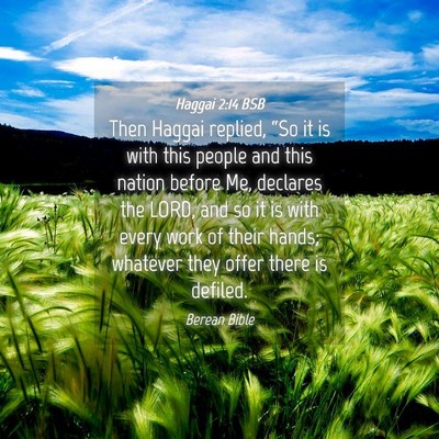 Picture 04 - Haggai 2:14 BSB - Then Haggai replied, “So it is with this people - Bible Verse Picture