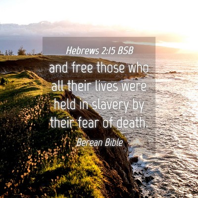 Picture 04 - Hebrews 2:15 BSB - and free those who all their lives were held in - Bible Verse Picture