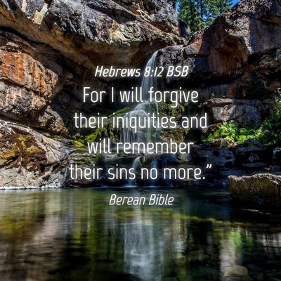 Picture 04 - Hebrews 8:12 BSB - For I will forgive their iniquities and will - Bible Verse Picture