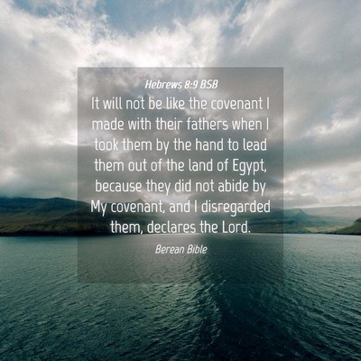 Picture 04 - Hebrews 8:9 BSB - It will not be like the covenant I made with - Bible Verse Picture