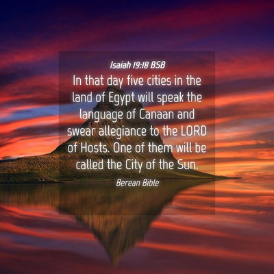 Picture 04 - Isaiah 19:18 BSB - In that day five cities in the land of Egypt will - Bible Verse Picture