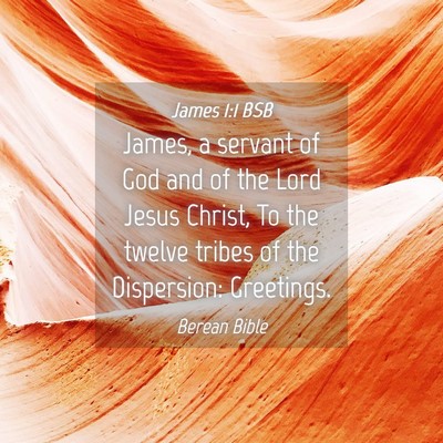 Picture 04 - James 1:1 BSB - James, a servant of God and of the Lord Jesus - Bible Verse Picture