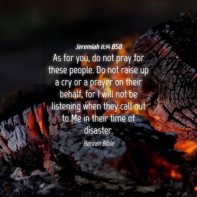 Picture 04 - Jeremiah 11:14 BSB - As for you, do not pray for these people. Do not - Bible Verse Picture
