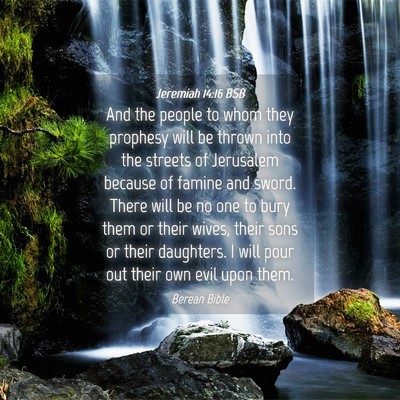 Picture 04 - Jeremiah 14:16 BSB - And the people to whom they prophesy will be - Bible Verse Picture